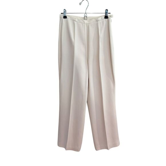 Vintage Ann Taylor cream size 6 high waisted dress pants - Picture 1 of 5
